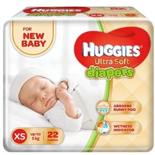 Huggies New Born XS 22 diapers